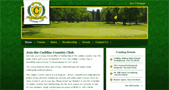Desktop Screenshot of cadillaccountryclub.org