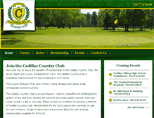 Tablet Screenshot of cadillaccountryclub.org